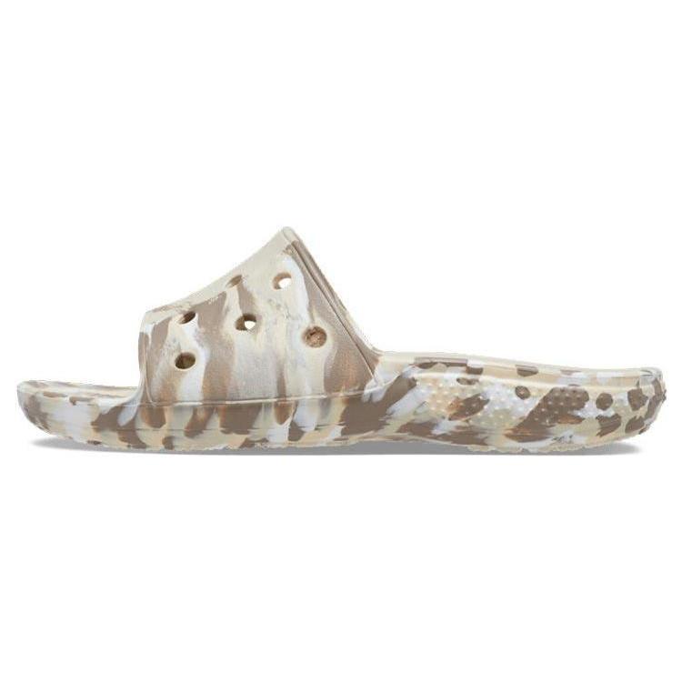 Crocs Classic Marbled Sandals White Brown Men s 206879-2Y3 EU 41-42