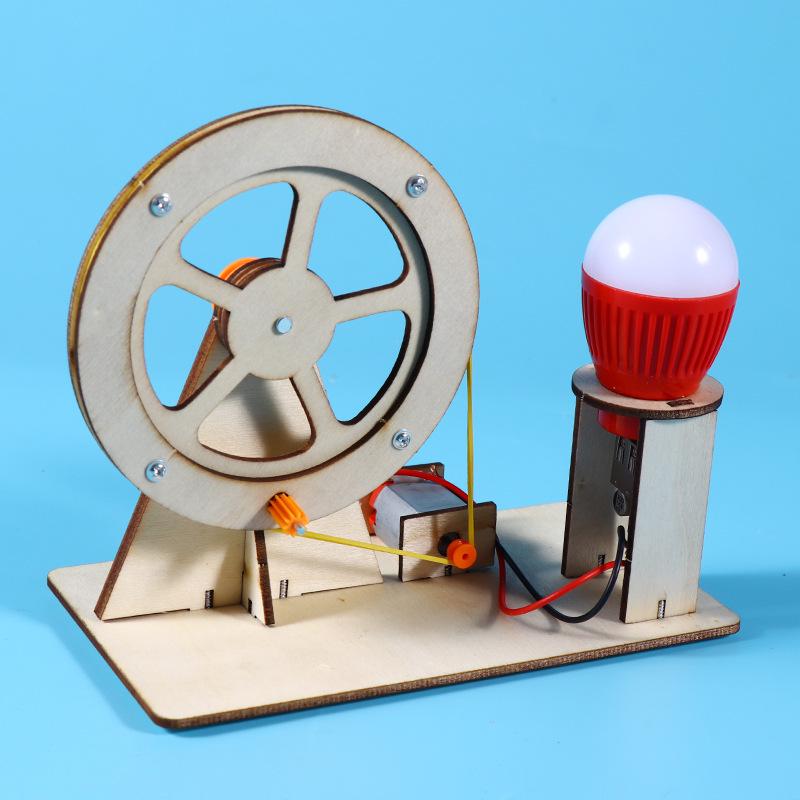 Hand-Crank Generator Kit for Student Science Experiments and DIY Physics Projects 14x20 cm