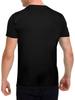 Mens Tshirt with Interesting Wooden Pattern Mens Gift Cover Round Neck Design Black Casual Short Sleeve Tee