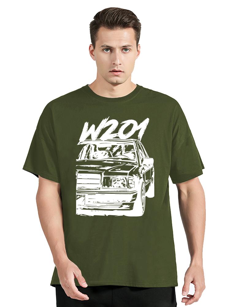 

Vintage W201 190e Car T-Shirt Classic Cars Cotton Tops Streetwear Casual O-Neck T Shirt New Men s Clothing Oversized Tshirt Tops 4XL