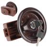 RV Toilet Bathroom Door Lock with 2 Key for Caravan Motorhome Yacht Trailer Car Accessories