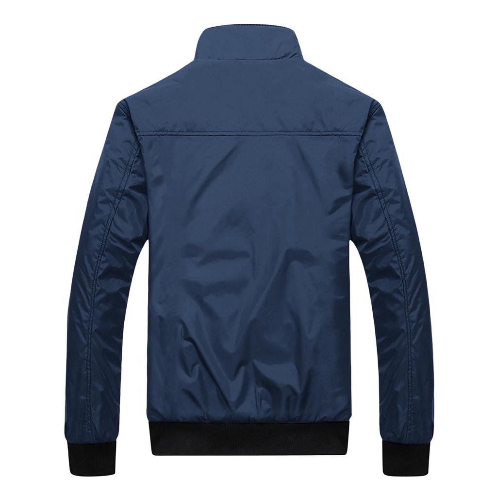 Men's Long Sleeve Stand Collar Casual Jacket - Outdoor Fashion Trendy for Everyday Wear