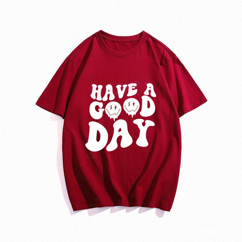 Cotton T-Shirts Unisex Men's Women's T-shirts Short-sleeved Drawings Loose Casual Wear