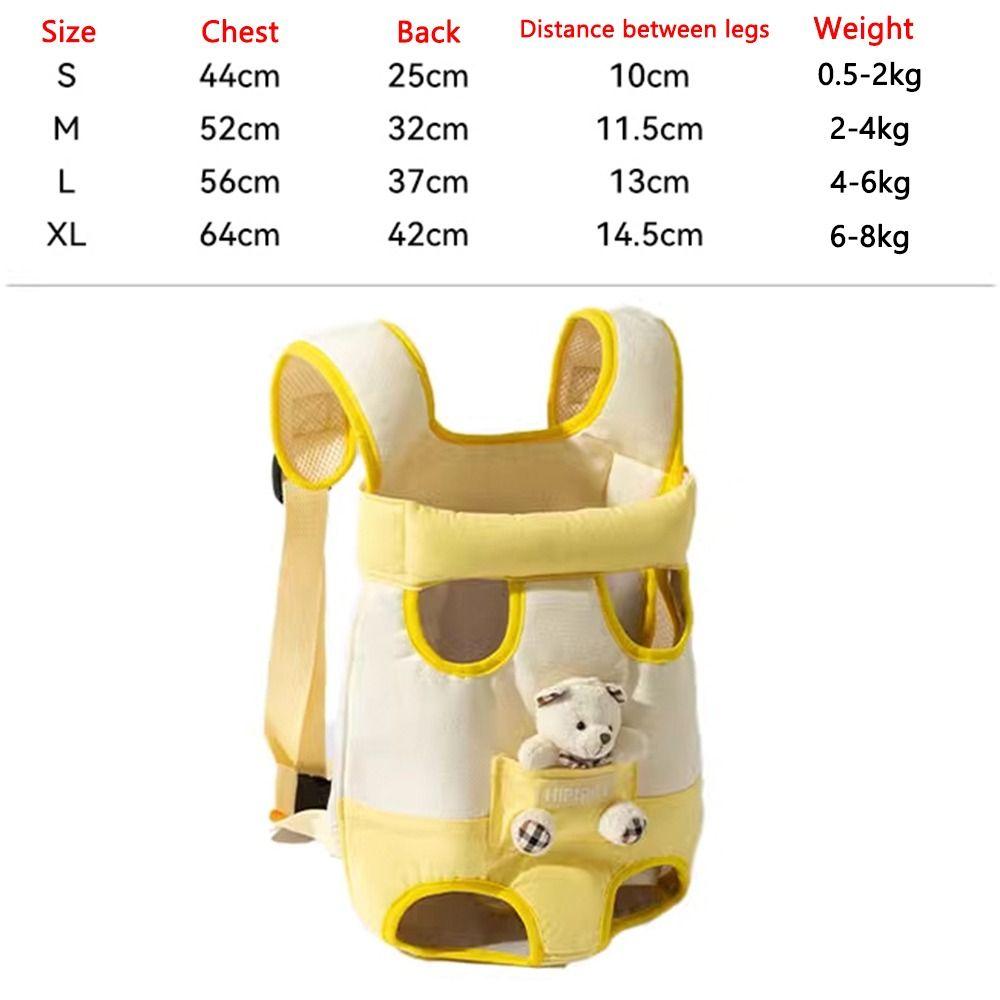 Portable Dog Double Shoulder Bag Four Feet Pet Carrying Supplies Cat Backpack  for Outdoor Travel