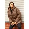 Hooded Oversize Puffer Jacket - Black