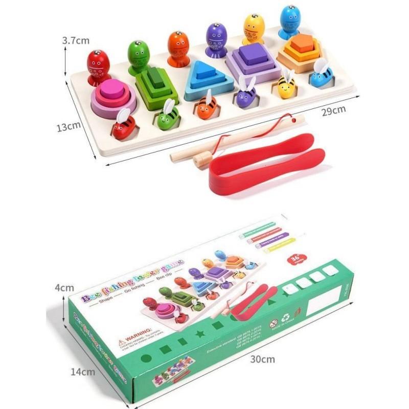 Wooden Animal Balance Toy With Stackable Blocks For Child Development And Parentchild Interaction