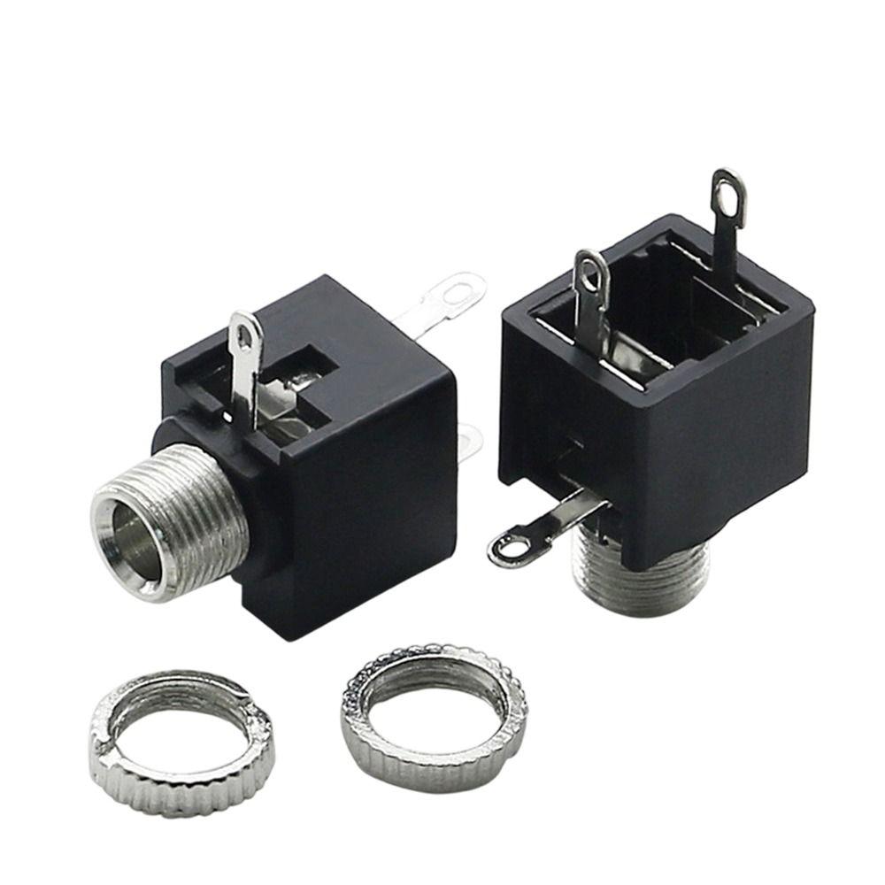 10Pcs Plastic Metal 3.5mm Mono Female Jack 3Pin DIP Headphone Socket  DIY Electronic Project