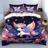Dreamy Flying Little Unicorn Printed Duvet Cover Set1 Duvet Cover+2 Pillowcasemulti Size Bedroom Bedding Decor Luxury Gifts