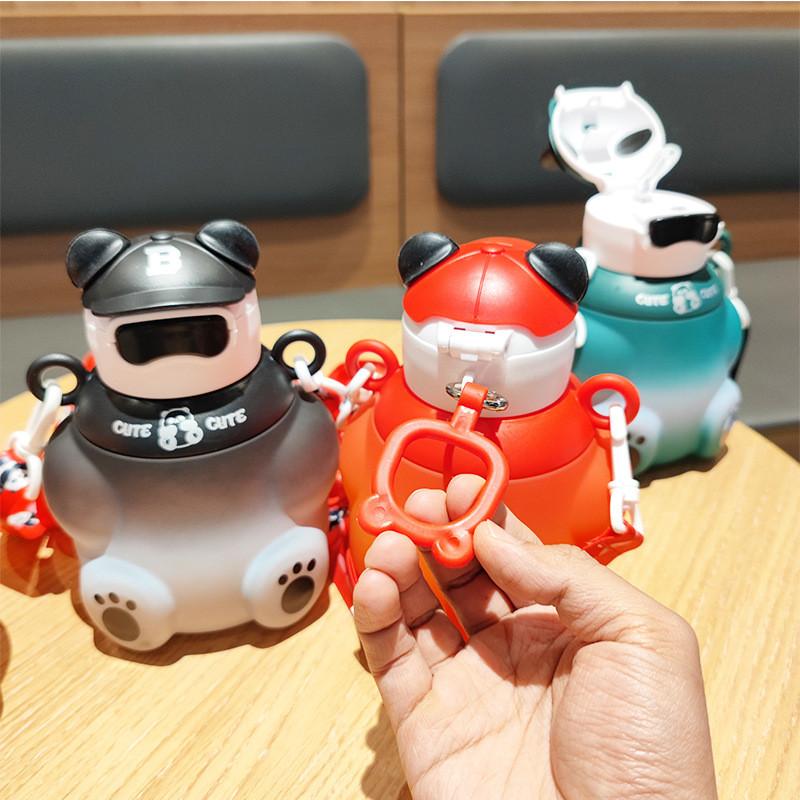 Children Cartoon Water Bottle With Leakproof Sealed Lid For Kids And School Use
