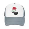 Iraq Map And Flag Sun Hats  Fashion Unisex Women Mesh Hip Hop Hats Wholesale Design Hunting Camping Baseball Caps Birthday Present