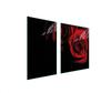 GLASPLATTE und SCHNEIDEBRETT 100x52 ROSE