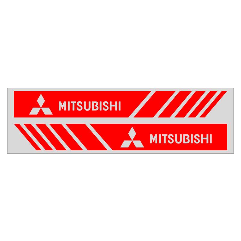 

Car Rearview Mirror Decor Stickers Badge Emblem Decal Styling For Mitsubishi ASX Lancer Pajero Outlander L200 EVO Lancer EX червоний
