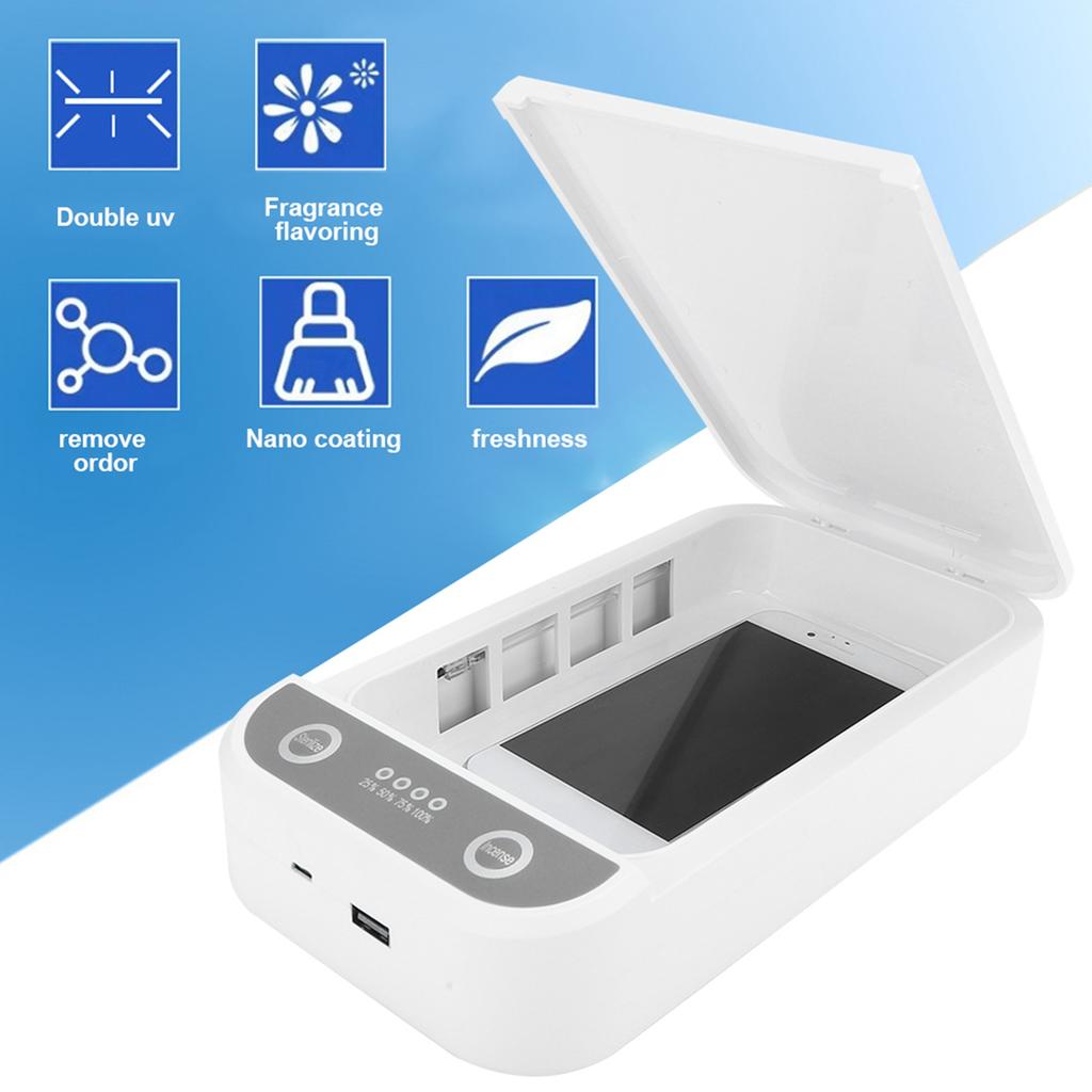 Multifunction Phone Ultraviolet Light Mouth‑Muffle Cleaning Box Washing Tool Accessory