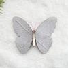 Pack Of 3 Double Layer Butterfly Christmas Tree Clip Accessory Elegant Fabric Ornament For Holiday Decorations