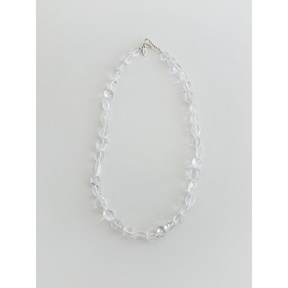 925Silver Pebble Quartz Gem Necklace