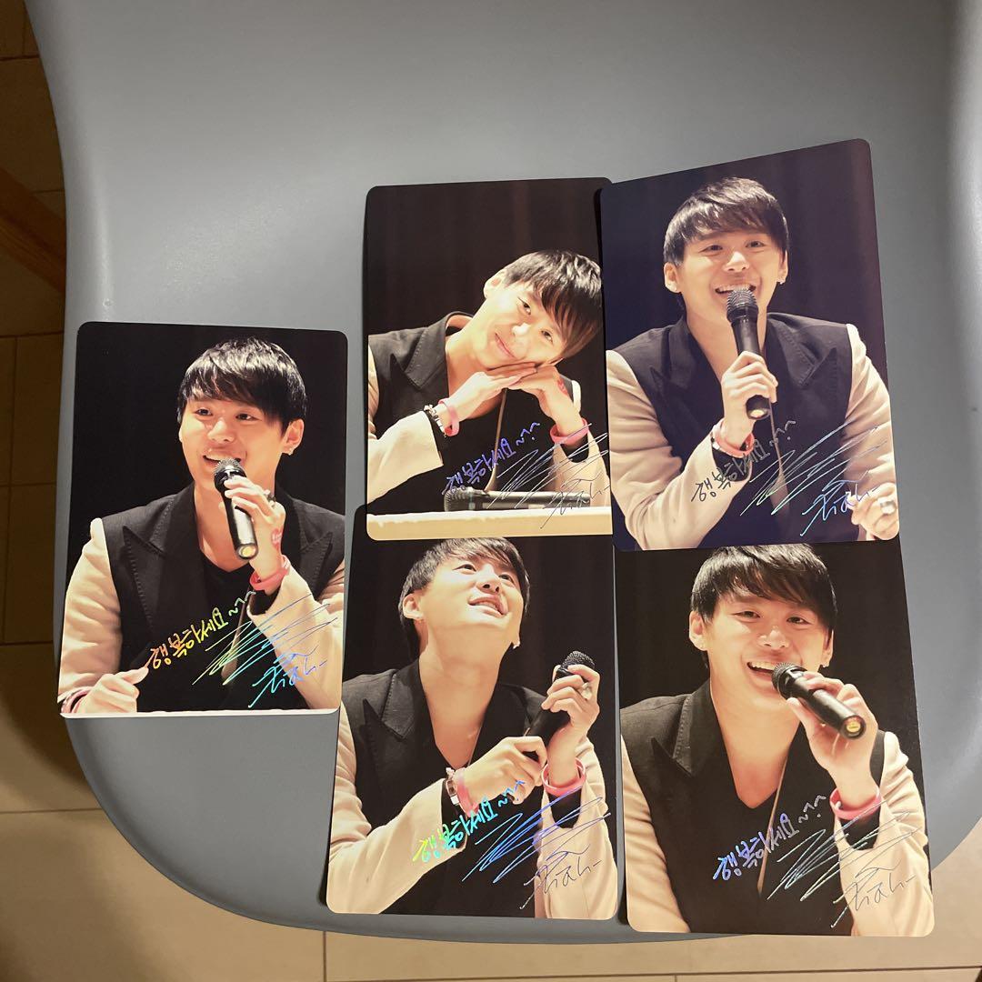 

[USED] XIA Junsu Photocards 5-piece set, 19cm tall, 13cm wide