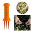 2pcs Ergonomic Hand Tiller Manual Gardening Digging Fork Manual Cultivator  Plant Growth Support