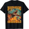 Bombardino Crocodilo Meme T-Shirt Men Women Short Sleeve Cotton Tees Funny Graphic T-shirt Y2k Outfit Summer Tops Men's Clothing