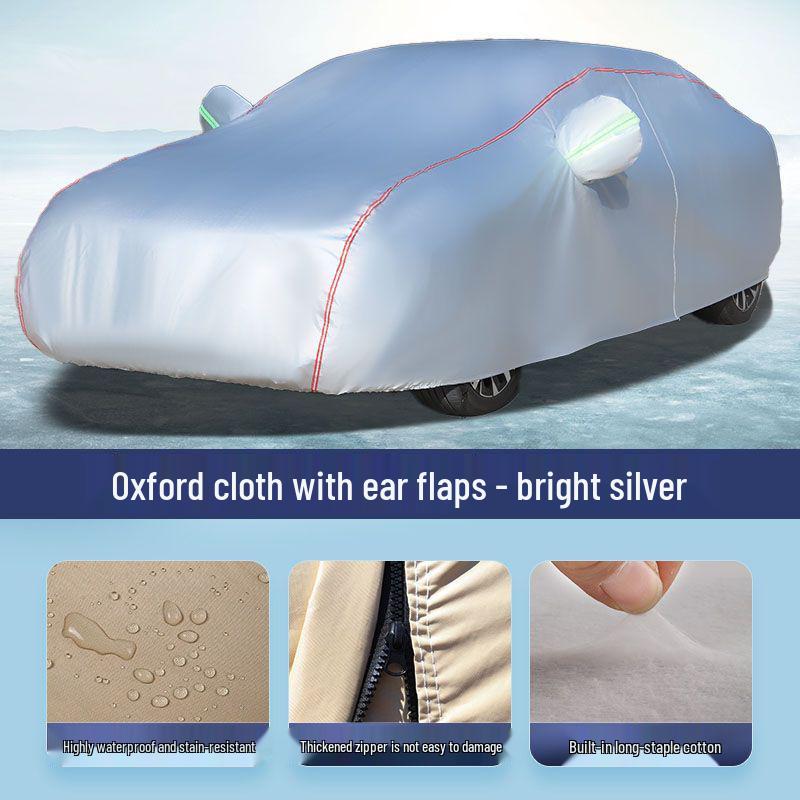 

Universal Thick Oxford Car Cover: Sun, Rain, and Heat Protection, Dustproof, Four Seasons Specify Car Model in Order