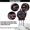 2PCS 3156 3157 Pre-Wired Harness Sockets, Car LED Bulbs Socket Adapters, Bulb Pigtail Socket Plug Connectors for Turn Signal Bulb Brake/Tail Light