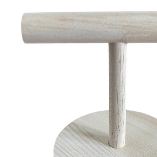 Yousheng Bird Perch Stand for Small Birds Tabletop Wooden Parrot Perch with Round Base Training Perch Rest Platform for Budgies Lovebirds Parakeets