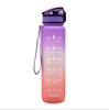 1L Gradient Frosted Travel Mug with Bounce Cover - 1000ml Space Cup, Large Capacity Student Water Bottle