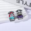 Trash Raccoon Enamel Pins Cartoon Mermaid Brooches Lapel Badges Poor Unfortunate Cute Animal Jewelry Gift for Friends