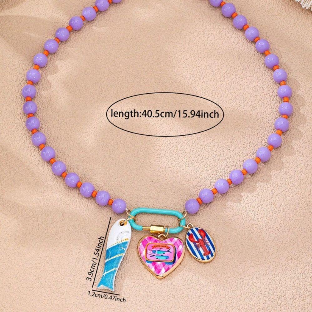 Handmade Beaded Necklace Starfish Shell Charm Multi-Layer Necklace Boho Necklace  Jewelry Gifts