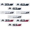 ABS For Mercedes Benz A35 45 43 AMG W177 W176 A35 A45 A45S TURBO 4MATIC Car Trunk Letters Emblem Badge Logo Stickers Accessories