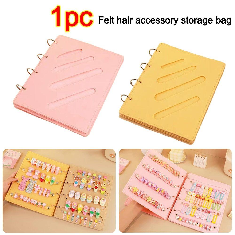 Large Capacity Hairpins Display Book Space Saving Hair Bows Organizer  for Girl Room