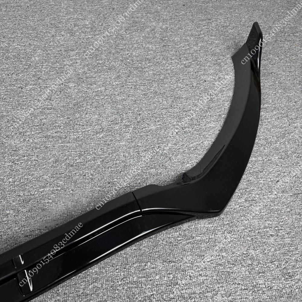 Front Bumper Lip Body Kit Spoiler Splitters for Mercedes C Class W205 S205 C180 C200 C220 C250 C300 2015-2018 Gloss Black ABS