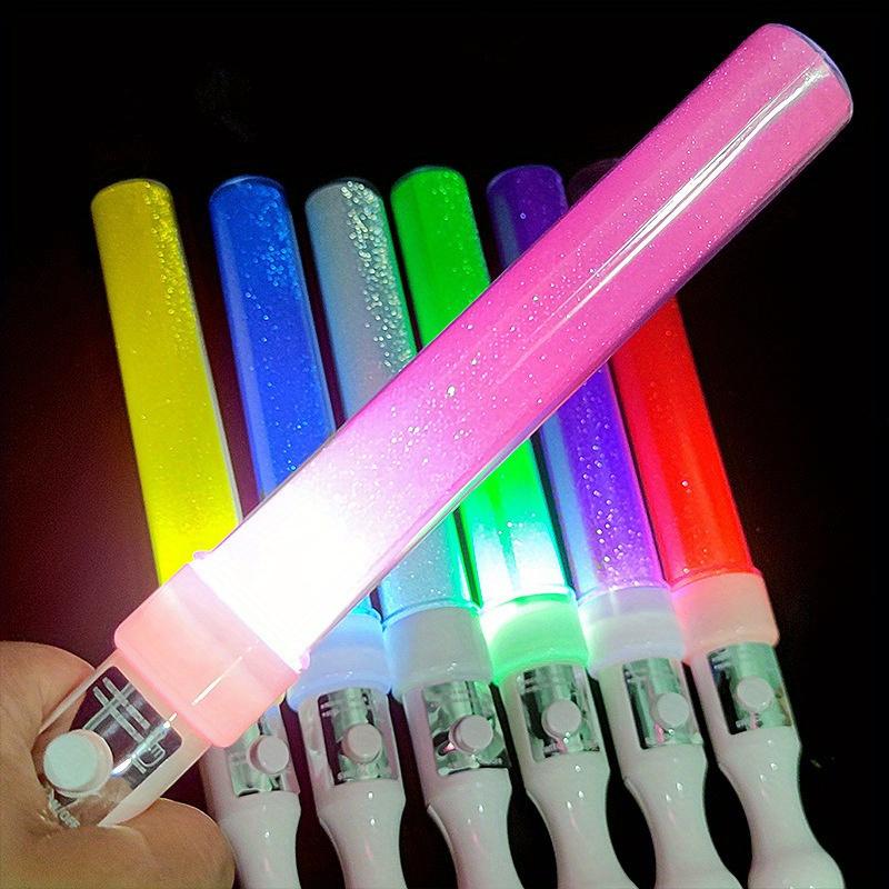 7pcs Glow in the Dark LED Light Sticks Vibrant Rainbow Colors, Perfect for Parties, Concerts,Night Celebrations, All Season Fun, Birthdays Easter,