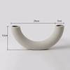 1Pcs Enchanting Crescent Moon Vase Creative Design Ornaments Simple Plastic White Eco-Friendly Vase Home Decoration New