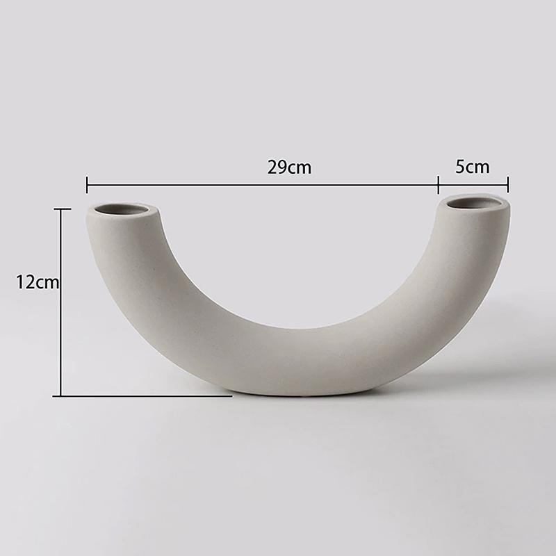 

1pcs Enchanting Crescent Moon Vase Creative Design Ornaments Simple Plastic White Eco-Friendly Vase Home Decoration New білий