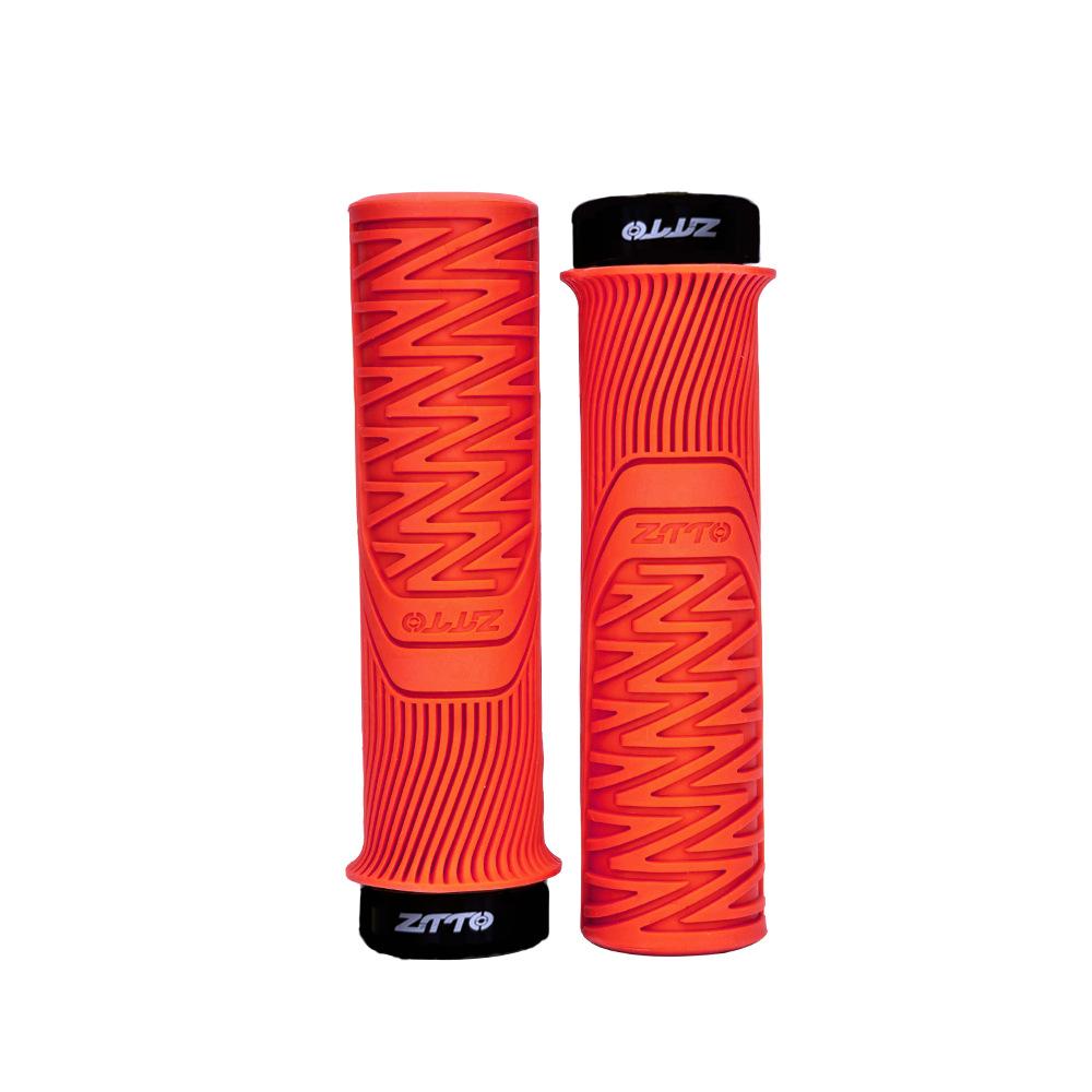 Universal ZTTO MTB Grips 33mm Anti-Slip Bicycle Grips Rubber Shock-Proof Lock-on Grip Mountain Bike Parts