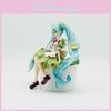 Hatsune Miku Pvc Model Ornament With Four Leaf Clover Style For Home Office Desk Ornament