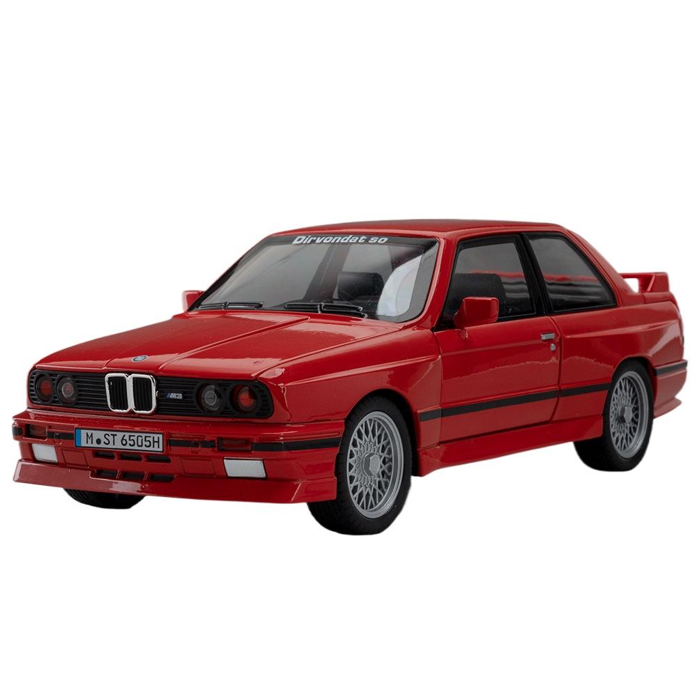 

1/24 BMW M3 Модель спортивного автомобиля из сплава Литые металлические модели Модель классического автомобиля Высокая симуляция Звук и свет Детские игрушки Подарок C410 красный
