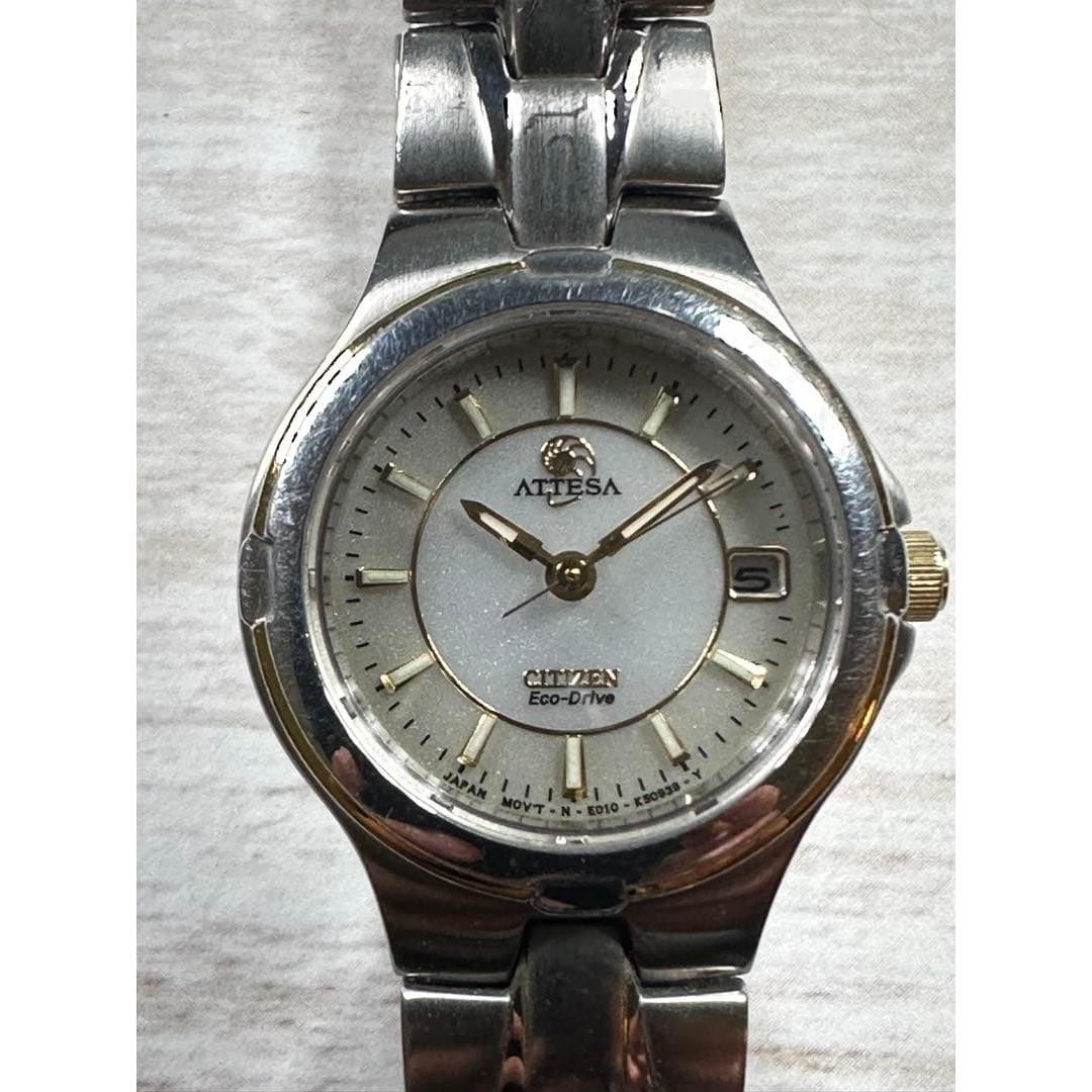 Used Citizen Atessa E010-K17977 Titanium Solar Ladies Watch