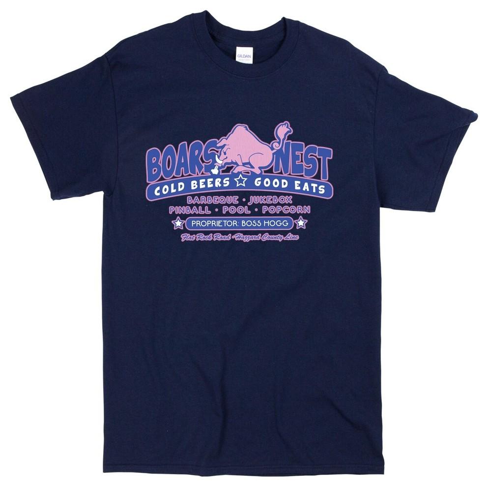 Dukes of Hazzard Boars Nest T-shirt Retro Classic USA TV Show 80s Tee Shirts XXXL