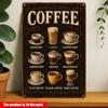Vintage Kaffee-Leitfaden Metall-Wandkunst Küchen-Dekor-Schild