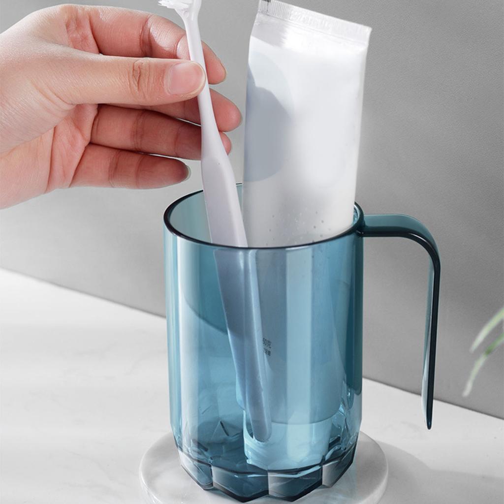 Toothbrush Cup PET Simple Multifunctional Mouthwash Cup Tooth Brushing Tumbler for Bathroom