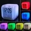 Digital Clock Multifunctional Temperature Display Alarm Clock Square Color Changing Electrical Alarm Clock for Office