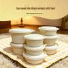 Biodegradable Corn Starch Disposable Meal Bowls with Lids, 150 Sets