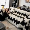 1/2/3Seater Print Chenille Sofa Throw Blanket Double-Side Anti-Wear Sofa Towel Camping Outdoor Blanket Tablecloth For Home Decor