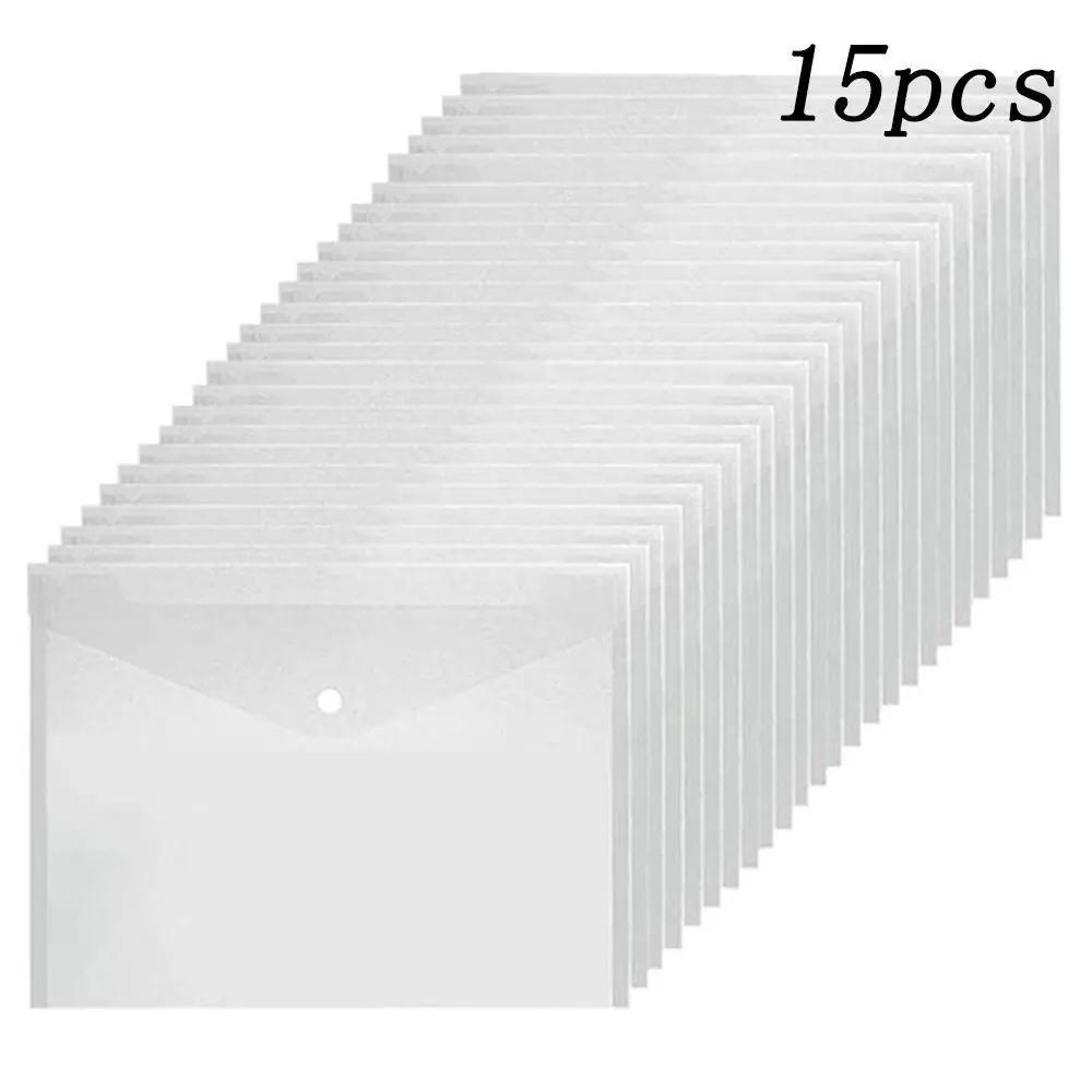 Wallet Envelope Bag A5/A4 Plastic Paper Storage Document Bags Transparent File holder A5/A4 File Bag