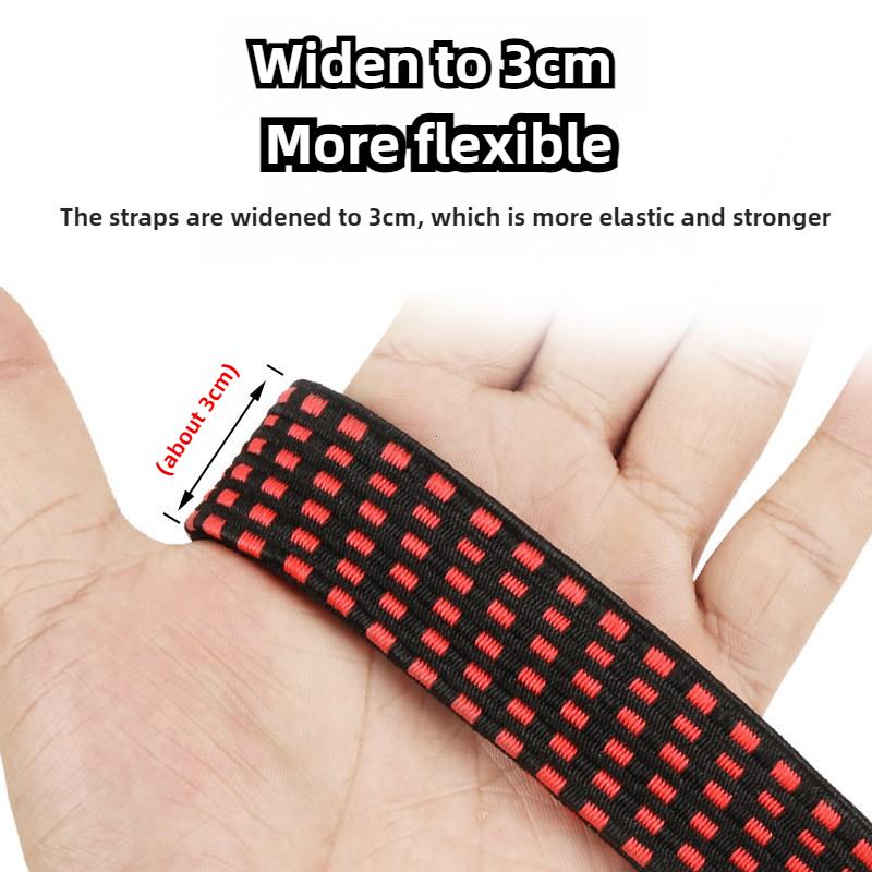 Bicycle Luggage Rope Mountain Bike Elastic Straps Cord Hooks Strong Elasticity Convenient To Carry Outdoor Tensioning Belts