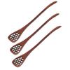 3Pcs Honey Dipper Reusable Wooden Carving Honey Spoon Mixing Stick for Home Kitchen