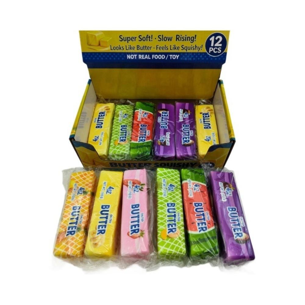 Slow Rising Butter Stick Fidget Toy Slow Rebound Butter Stick Squeezing Toy Desk Gifts