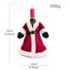 Creative Cute Christmas Wine Bottle Golden Velvet Dress Wine Bottle Covers Sleeve Santa Snowman Xmas Party Dinner Table Decor