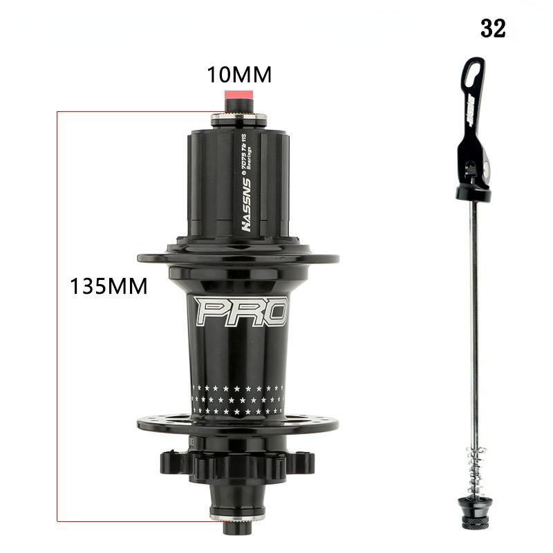 

HASSNS Pro 7 32h, підшипник задньої втулки, 32 отвори, безкоштовна втулка, гірський велосипед Four Palin 32H, задня втулка для 7-12-швидкісного велосипеда Noisy Cube, 6 втулок single-Rear
